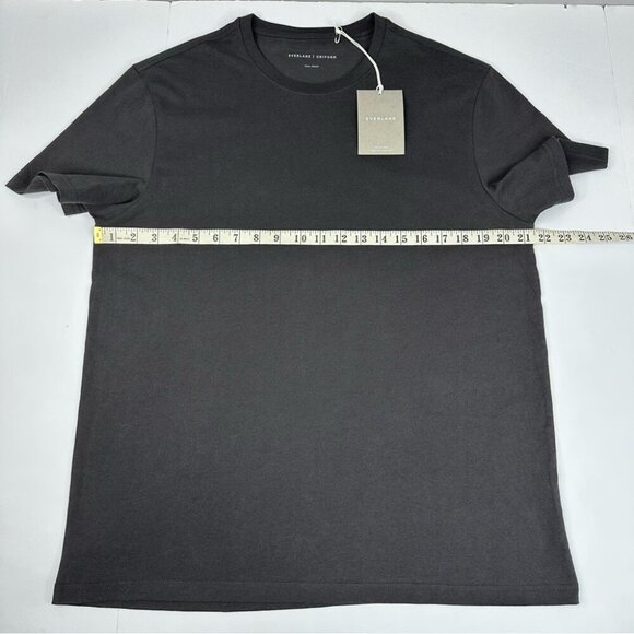 Everlane‎ Uniform Men's NWT Black The Organic Crew Neck Athleisure T-Shirt L/C43 - Picture 9 of 12